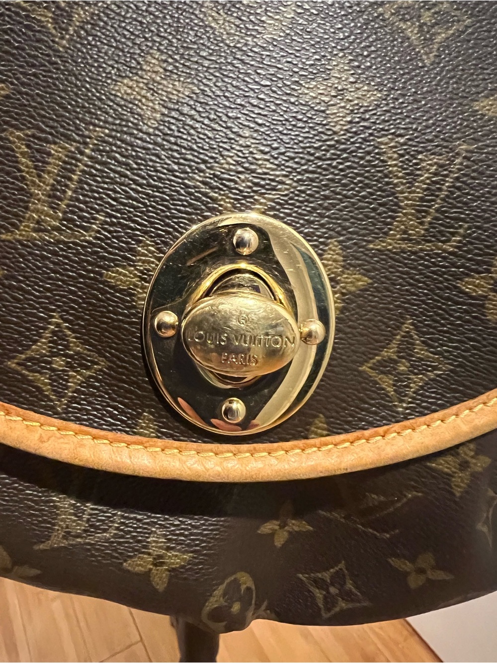 💖Louis Vuitton Monogram Canvas Hobo Shoulder Bag with Vachetta Trim💖 - Picture 6 of 12